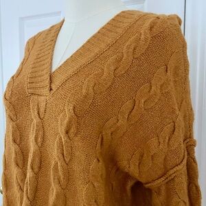 SO Good For Life Cable Knit Hoodie Size S